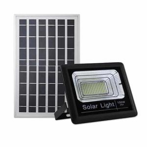 Wholesale Yard 100W Solar Flood Light Dusk To Dawn Outdoor Lights With Remote Control from china suppliers