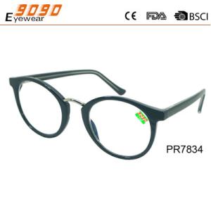 Wholesale New arrival and hot sale plastic reading glasses,metal nose pad,suitable for women and men from china suppliers