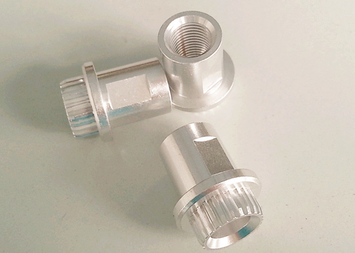 2A12 6061 Aluminium Turning Connector CNC Aluminium Parts With Knurled Head