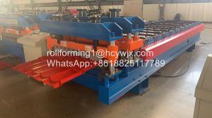 Wholesale Roofing Sheet 0.6mm Step Tile Roll Forming Machine Chain Drive from china suppliers