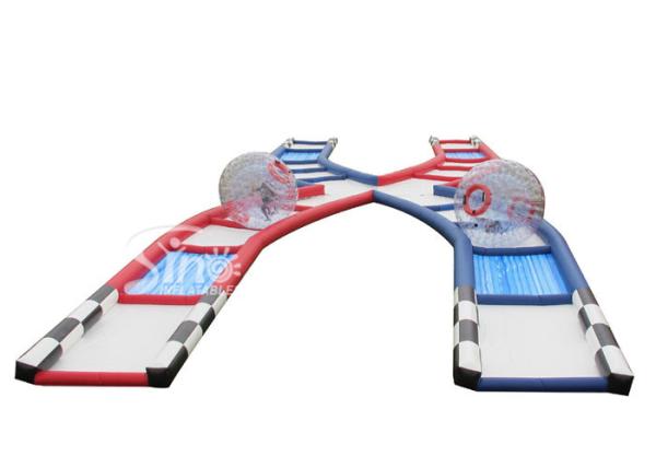 Best clear PVC inflatable human hamster ball game set with track from China