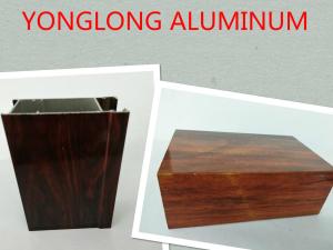 Wholesale Square Wood Grain Wardrobe Frame Aluminium Profile For Construction Material from china suppliers