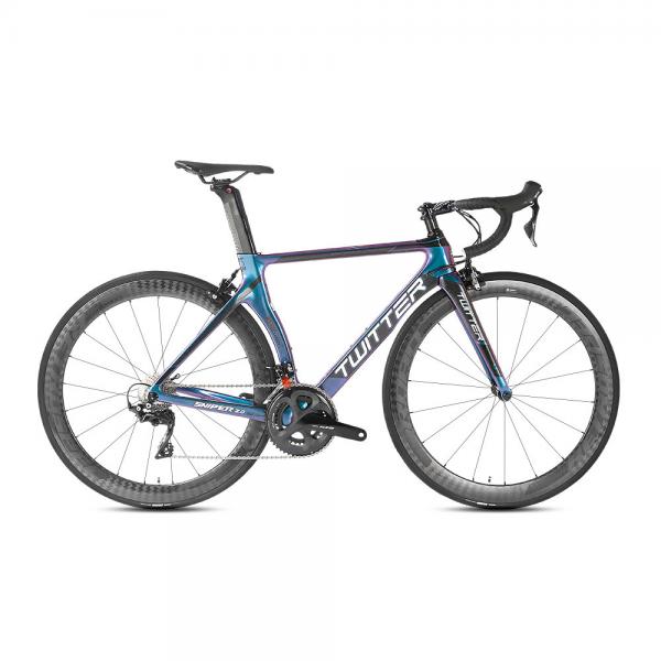 Quality Shimano Groupset Disc Carbon Road Bike , 22 Speed Carbon Bike Alu Alloy CNC for sale
