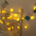 Twinkle Lemon Light String Battery Operated Garland Indoor Wedding Party