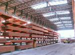 PVC Pipe Storage Steel Cantilever Sheet Metal Rack , Cantilever Arm Rack For