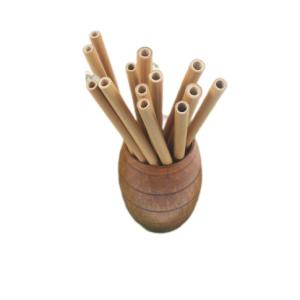 Wholesale 20cm Sustainable Bamboo Boba Straws Bulk Yellow 250 Pack from china suppliers