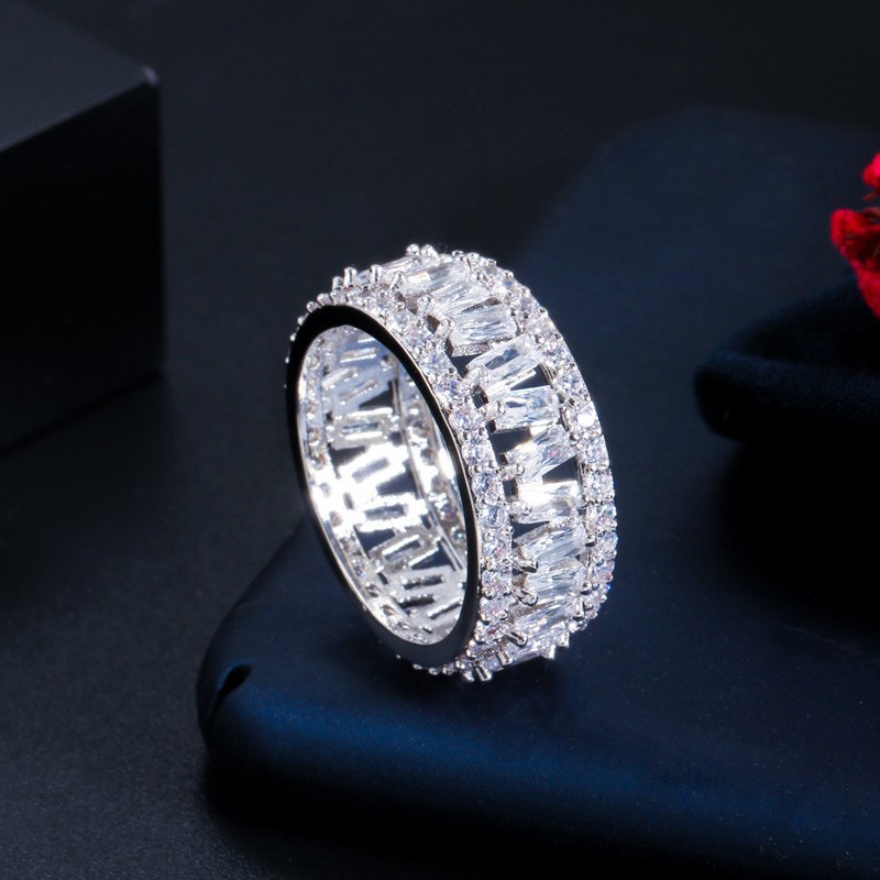 Modian Authentic 925 Sterling Silver Simple Love AAAAA Zirconia Sparkling Finger Ring For Women Female Wedding Jewelry