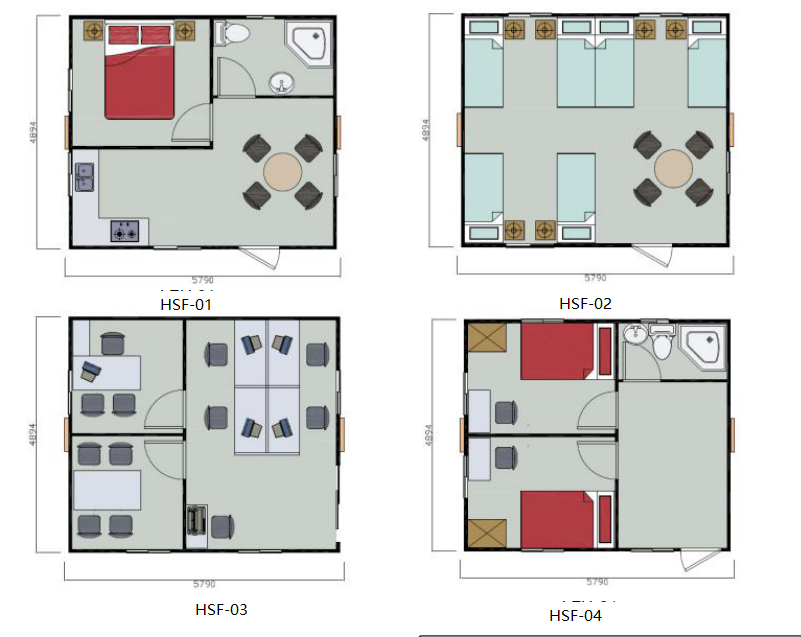 Expandable Two Story Container House , Dream Modular Homes With Security Window