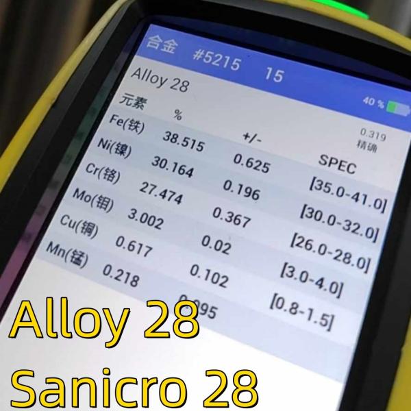 N08028/ASTM B 668/W. Nr. 1.4563/Alloy 28 Nickel Alloy Sanicro 28 Tubing For