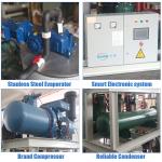 Commercial ICEMA 1T Industrial Flake Ice Machine with 2.1kw Refrigerating