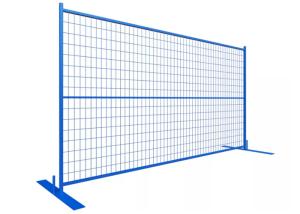 Wholesale Blue Canada Temporary Construction Fence Panel 60x150mm Standard Mesh Size Outdoor from china suppliers