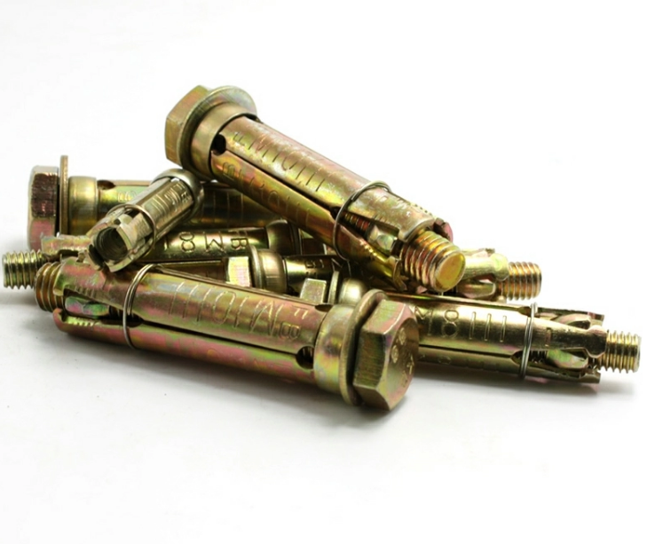 ISO9001 Certified M6-M24 Yellow Zinc Plated Shield Anchor Rawal Bolt for Building