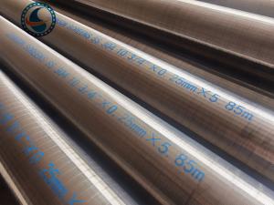 Wholesale Non Magnetic Wedge Wire 0.25mm Slot Sand Control Screens Stainless Steel For Water Well from china suppliers