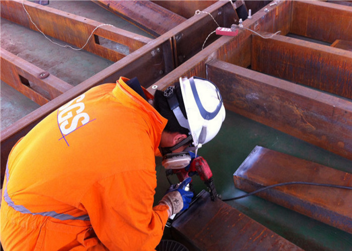Structural Steel Frame Building , Large Span Prefabricated Metal Workshop Building