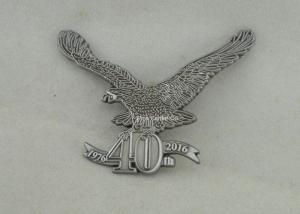 Wholesale Customized Zinc Alloy 3D Military Emblem , Antique silver Police Pin Badge from china suppliers