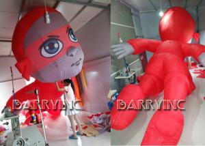 China CE Certificated Outdoor Giant Advertising Inflatables Red Inflatable Hero Cartoon on sale