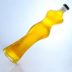 Woman Body Shape Glass Liquor Bottle for Gin Rum Brandy and Collar Material