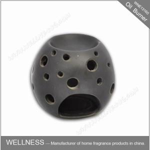 Beautiful Design Ceramic Fragrance Oil Burner Egg Shaped , Pattern Exposure
