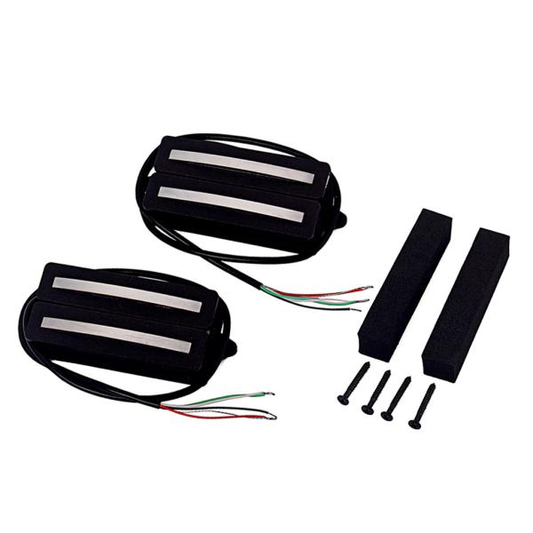 Vintage Alnico V Humbucker Pickup Dual Rail Double Coil Pickup Set N17K/B18K