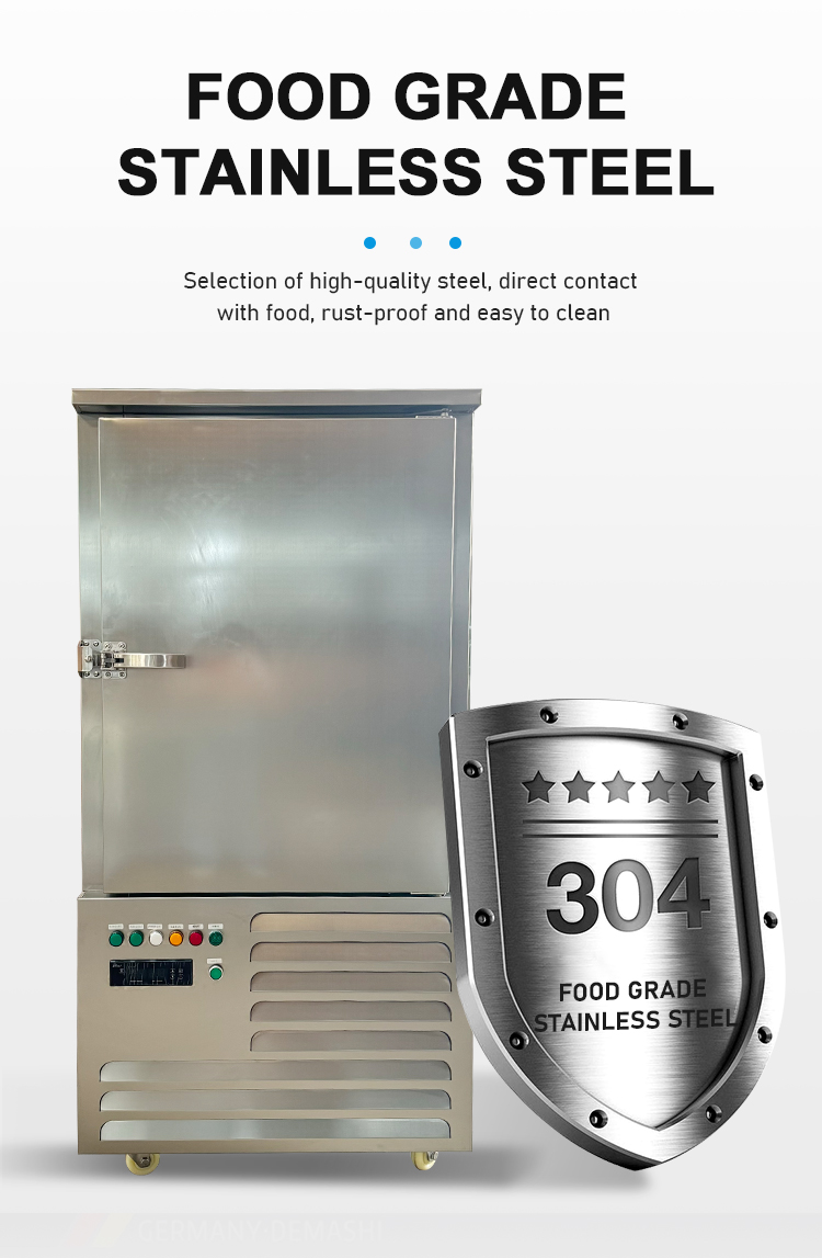 Commercial Large Capacity Air Blast Freezer 6 Trays High Stability And Safety