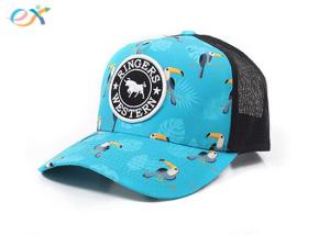 Wholesale Sublimation Logo Blank Custom High Quality Baseball hat Mesh Back 5 Panel Trucker Caps from china suppliers