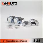 Xenon Projector Shroud 3 Inch LED HID Headlight Covers For Car