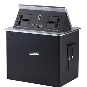 Wholesale Sliding Tabletop Pop Up Electrical Outlet USB Socket Plug 110V-240V from china suppliers