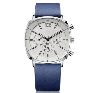Wholesale Men Casual Quartz Mechanical Watches Microfiber Strap Small Dial Square Shape from china suppliers