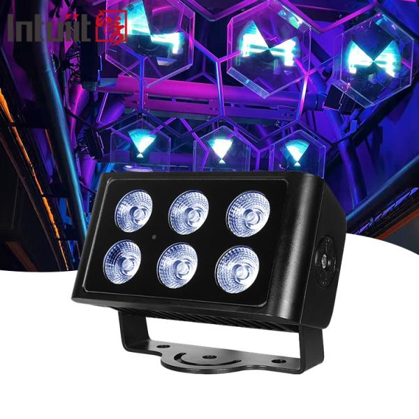 6x5W Outdoor Waterproof DMX512 RGBW Floodlight LED Villa Courtyard Building
