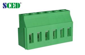 Wholesale PCB Green Terminal Block 5.08mm Spacing Center 300V 10A PA66 Brass from china suppliers