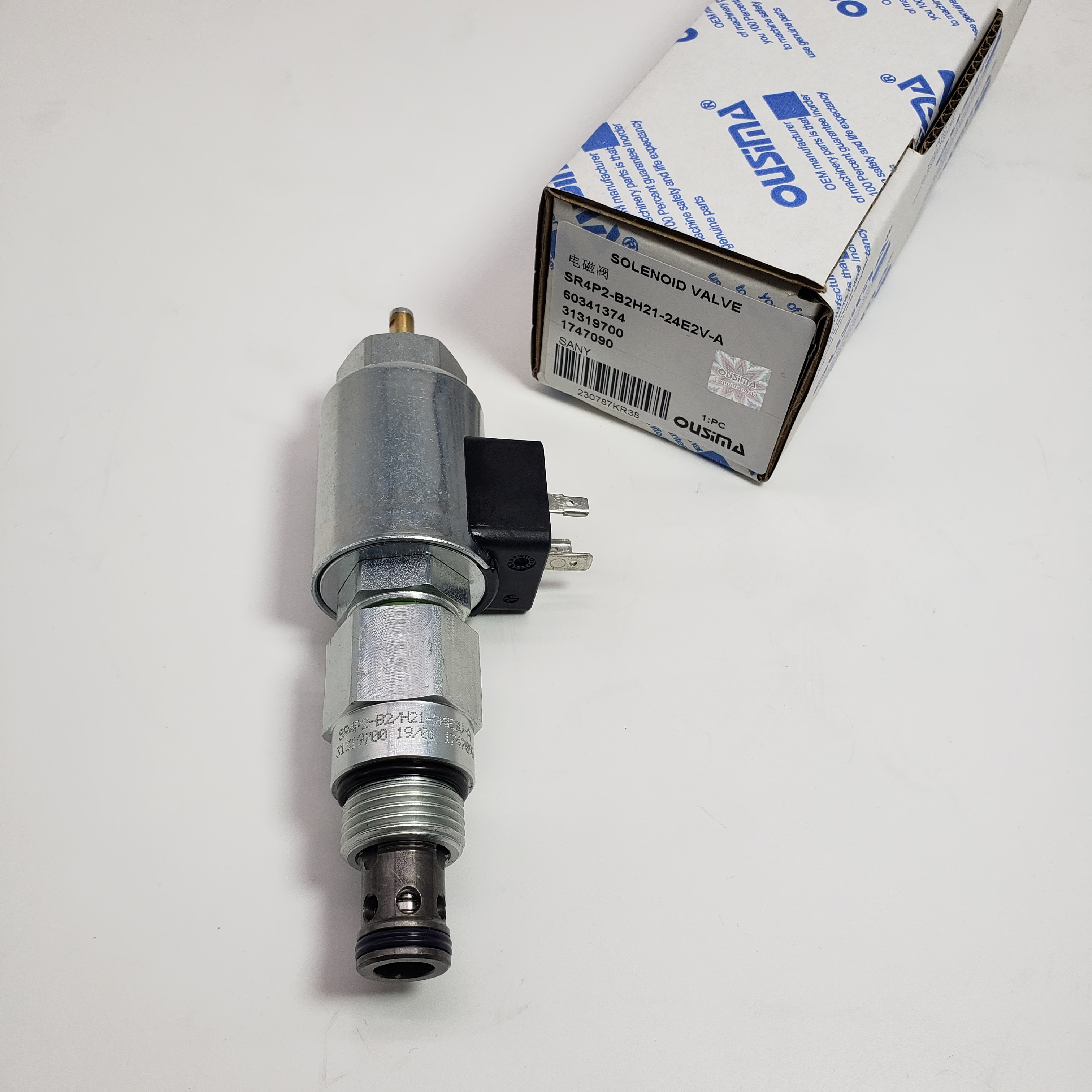 SANY Part Solenoid Valve SR4P2-B2H21-24E24V-A 60341374 31319700 1747090