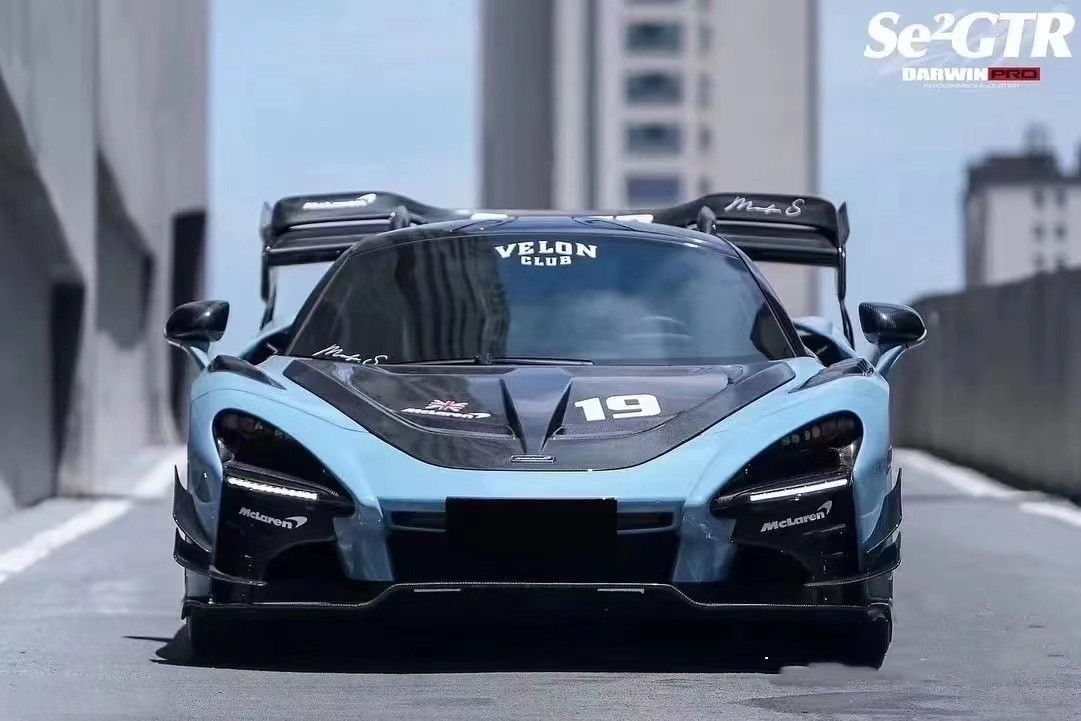 GTR Style 720s Wide Body Kit Mclaren Senna Body Kit Front Bumper Carbon Fiber