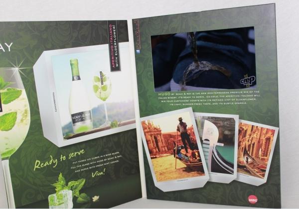 bespoke video business cards with Rechargeable battery , 2.4 inch / 2.8 inch lcd