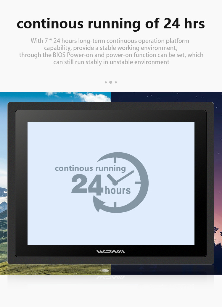 Ip65 Industrial Monitor Capacitive Touch Panel Pc With 32/64/128GB/256GB SSD