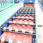 Steel construction glazed tiles manufacturing machine color steel 0.3-0.8mm