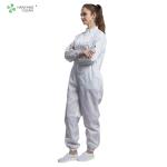 Anti Static ESD resuable workwear white color whit pen pocket conductive fiber