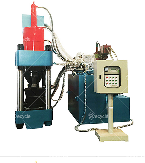 300KGS/H Metal Powder Press Machine , Vertical Hydraulic Scrap Aluminum Baler