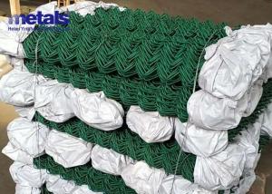 Wholesale Custom Fence Cyclone Wire Mesh Vinyl PVC Coated Chain Link Fence 5ft Green from china suppliers