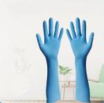 Household Extended Cuff Nitrile Exam Gloves Disposable 400mm Length