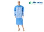SMMS Blue EN13795 Disposable Surgical Gowns 45gsm