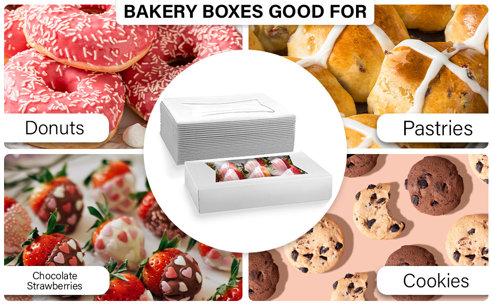 12x8x2.25inch Custom Kraft Cake Boxes for Environmentally Friendly Packaging