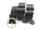 Hollow Flower Genuine Cowhide Women's Fashion Leather Belts With Alloy Buckle