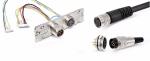 waterproof M8 M12 5 pin 8 pin moulding Male Female Plug A code Wire cable AISG