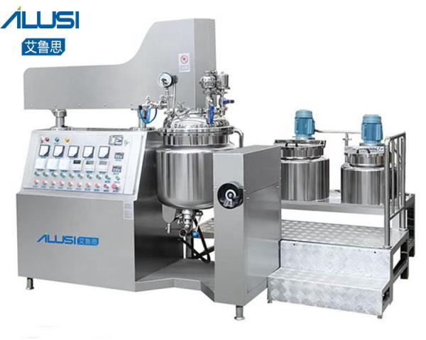 Vacuum Emulsifying Homogenizer Mixer Machine Lift Type Viscosity Cream Paste
