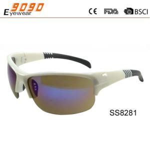 Wholesale classic Sports Sunglasses, Made of PC, Lens with Flash Mirror, UV 400 protection lens from china suppliers