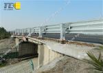 Two Corrugated Metal Road Barriers Anti Ultraviolet Aging Eco Friendly