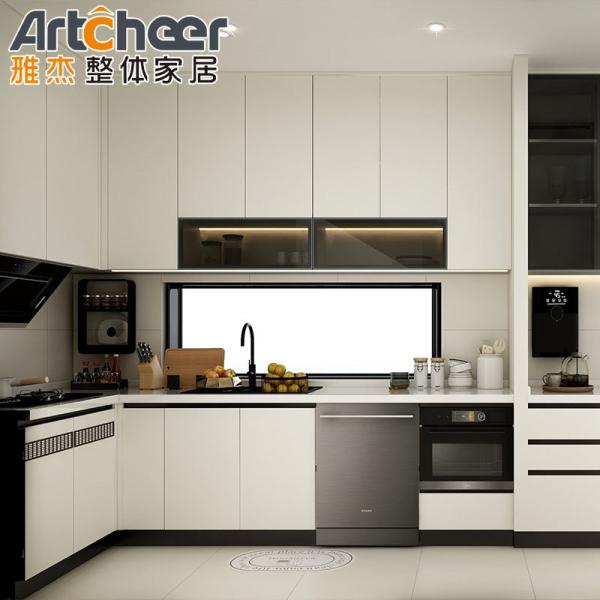 American Shaker Style Solid Wood Kitchen Cabinets with Modern Stylish Sink