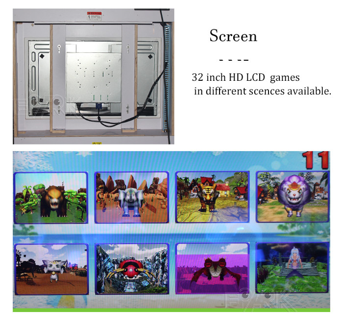 Water Shooting Coin Operated Arcade Machines Lottery Game Equipment