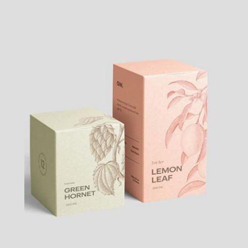 Retail Box With Printing Logo Luxury Beauty Product Cosmetics Aromatherapy