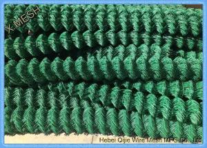 Wholesale 9 Gauge Green PVC Coated Colored Chain Link Fence For Rural Fencing 4 Feet Height from china suppliers